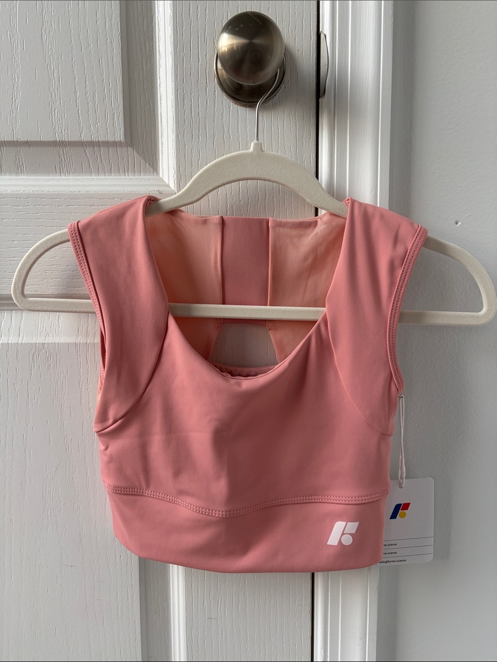 Unbranded Pink Scoop Neck Sports Bra Top